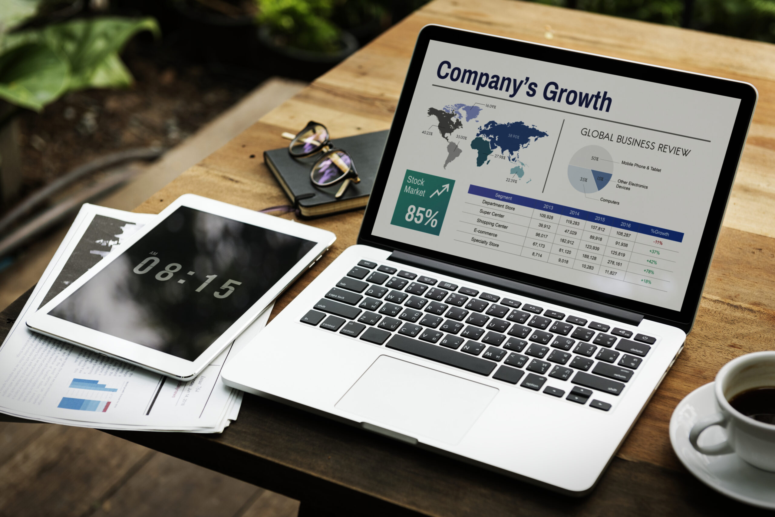Mobile-friendly web design for a small business website